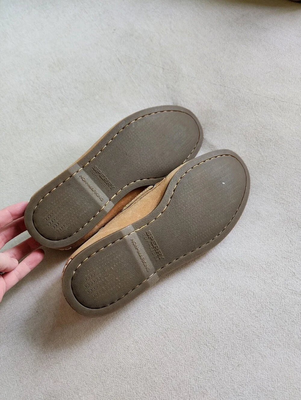 Men's Sperry Leather Classic Boat Shoes in Tan